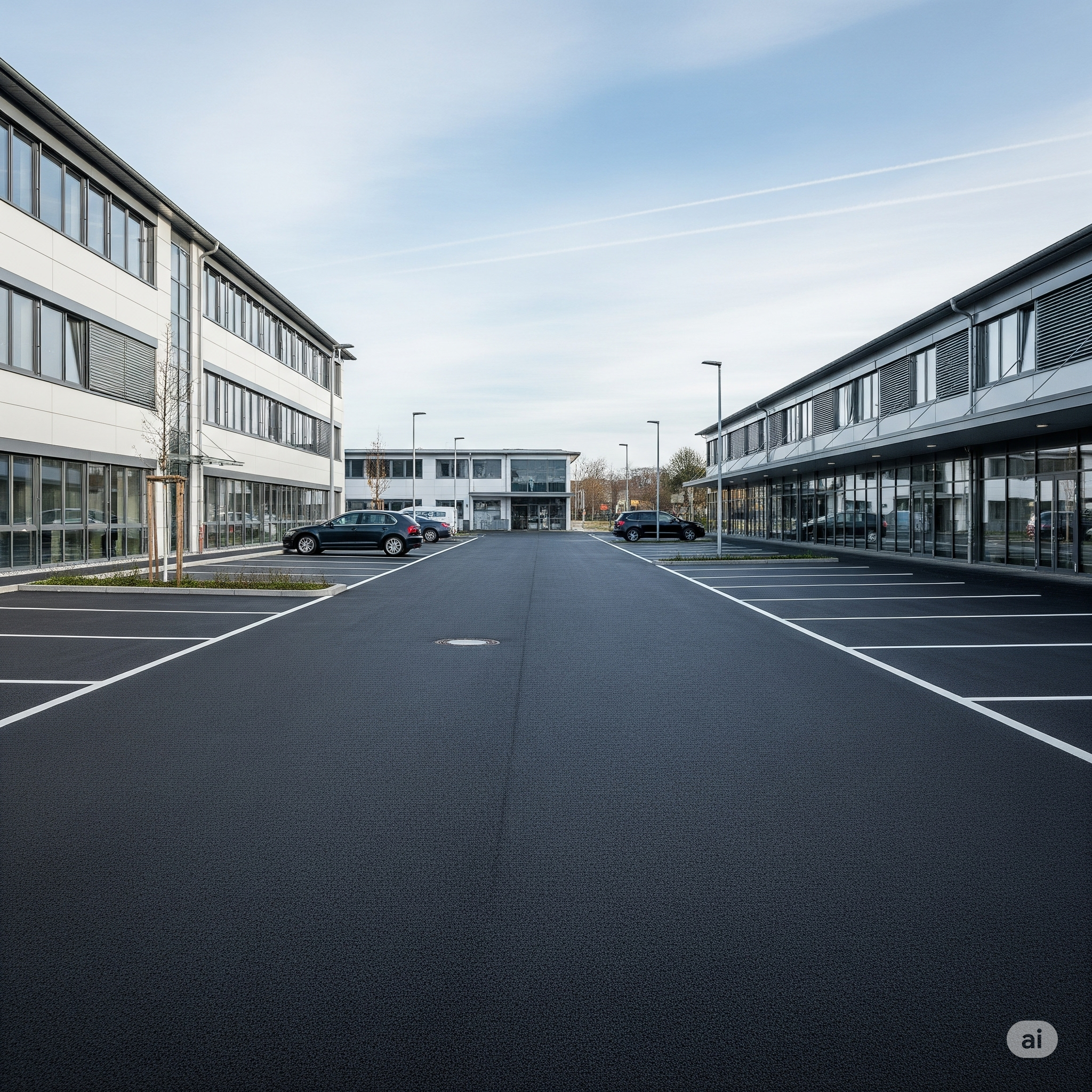 Parkplatzreinigung